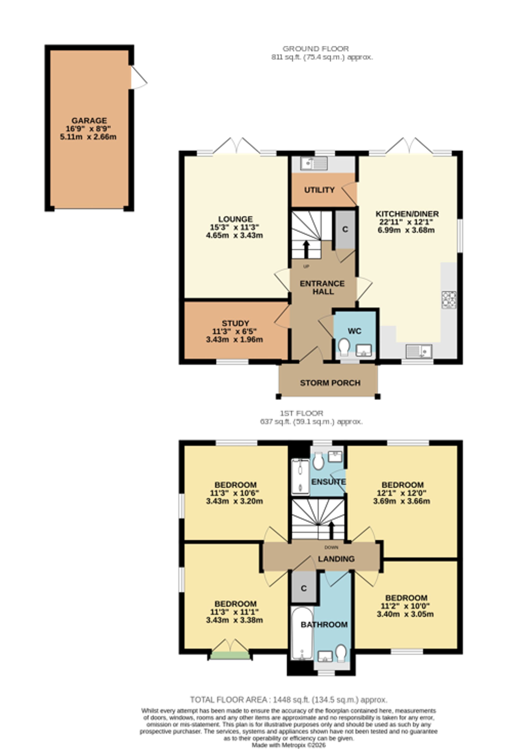 37 Claypit Copse, Southampton floorplan