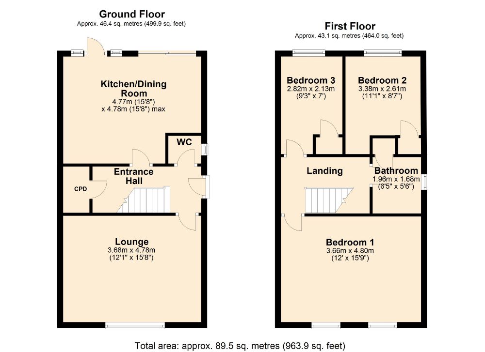 3 Bedrooms Semi-detached house for sale in Shelsley Drive, Parklands, Northampton NN3