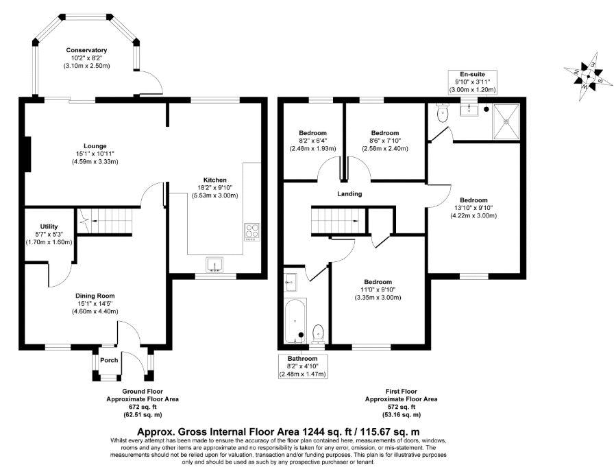 34, Rothbury Close, Trimdon Station floorplan