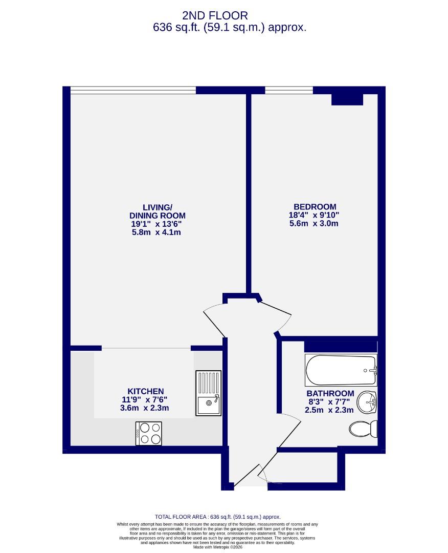 217, Westgate Apartments, York floorplan