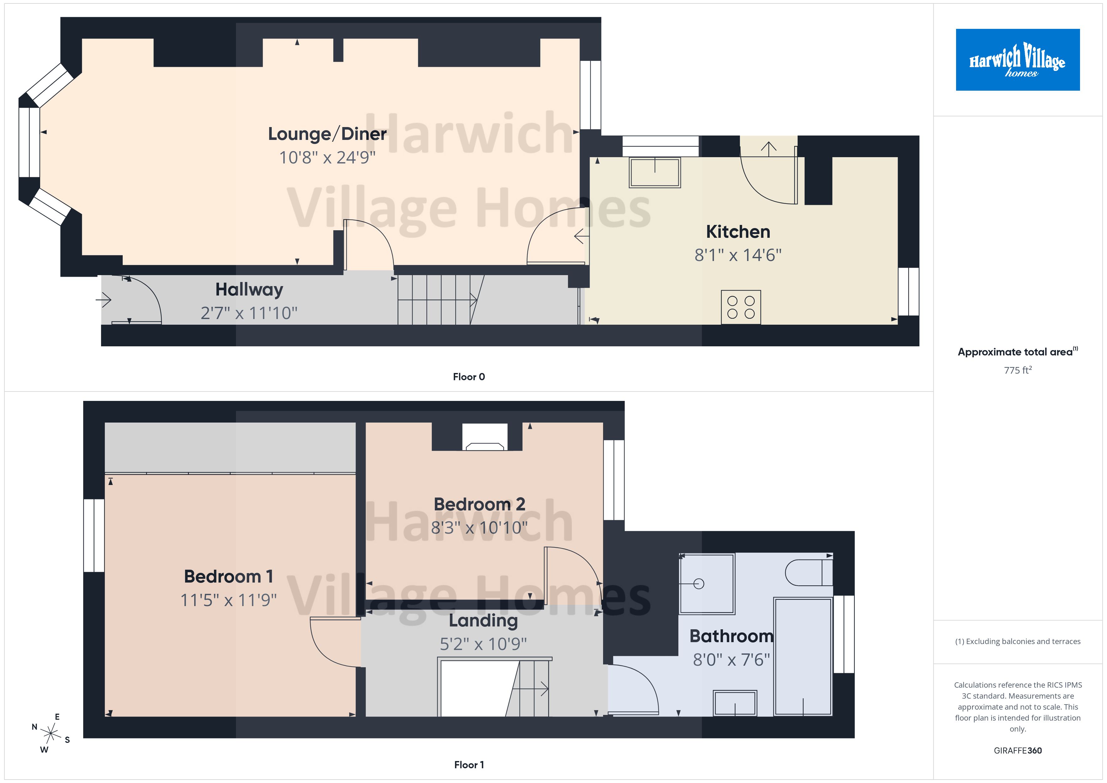 75, Garland Road, Essex floorplan
