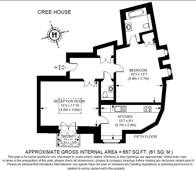 Flat 33, 18-20, Creechurch Lane, London floorplan