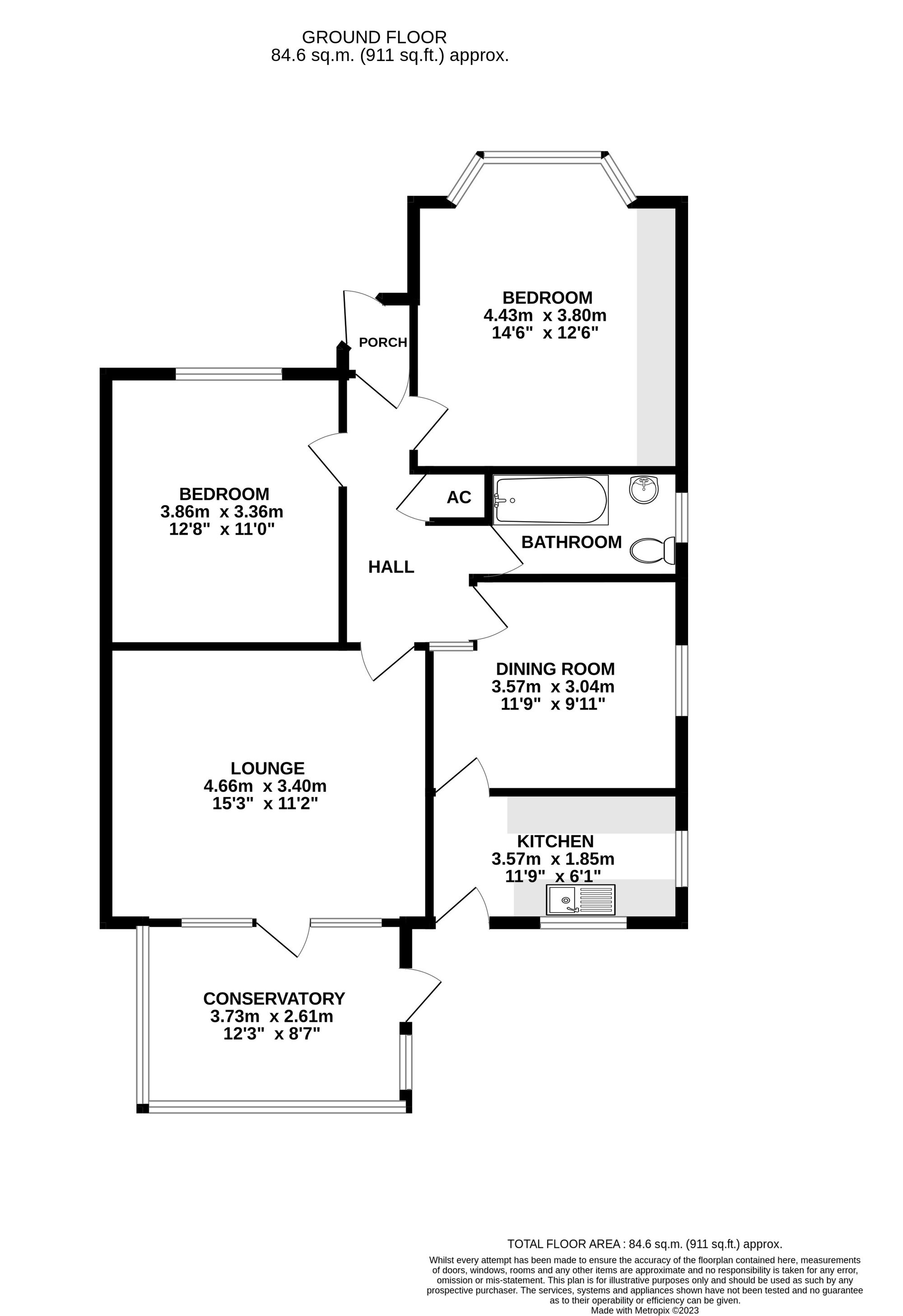 2 Whitecliff Crescent, Poole floorplan