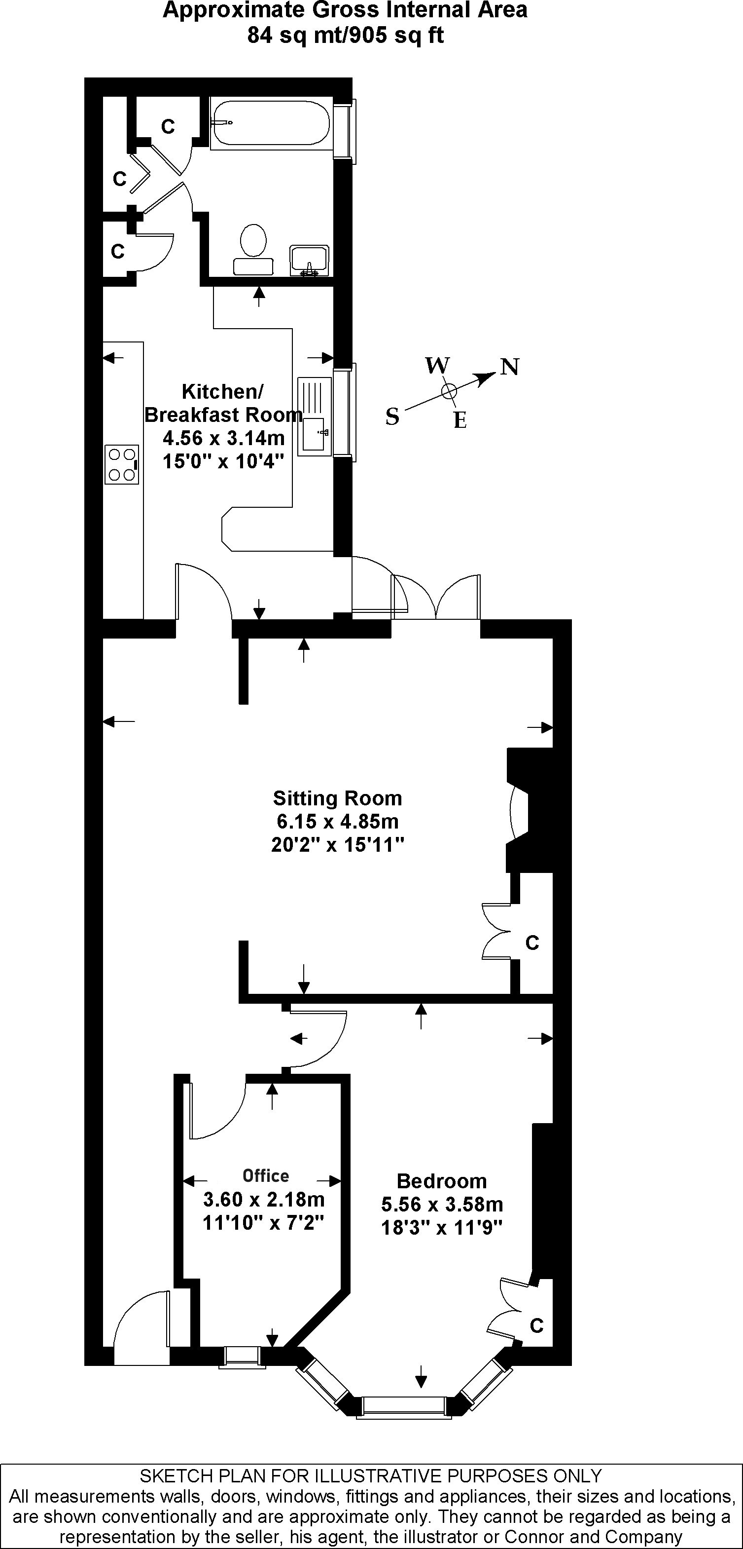 29a, Clarence Square, Cheltenham floorplan