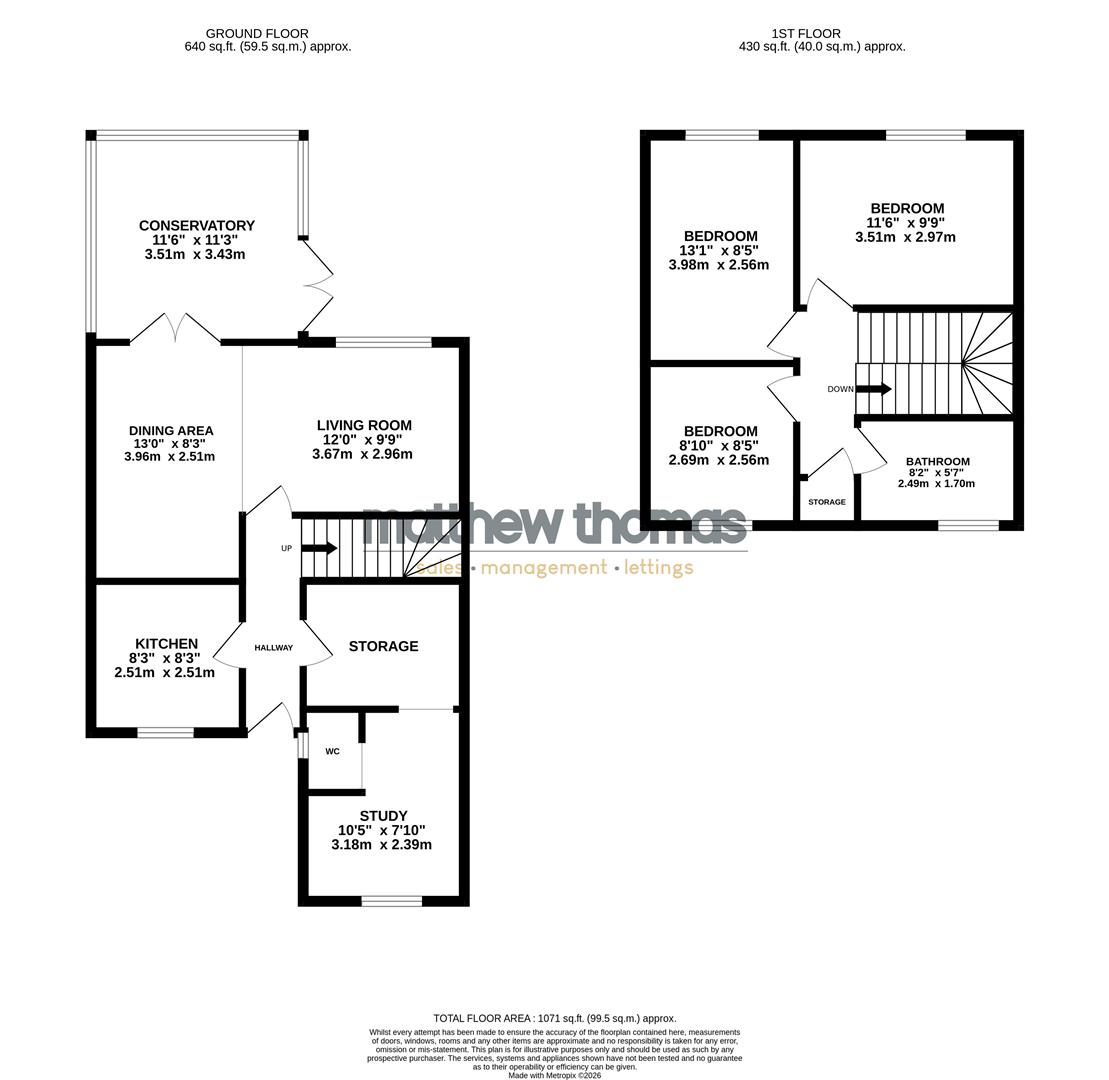 59, The Ridge, Alfreton floorplan
