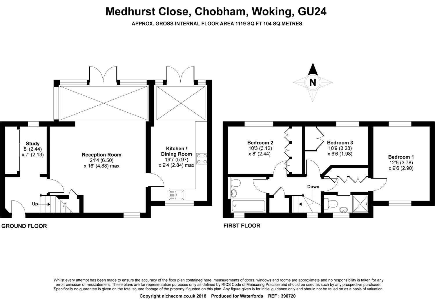 3 Bedrooms End terrace house for sale in Medhurst Close, Chobham, Woking, Surrey GU24