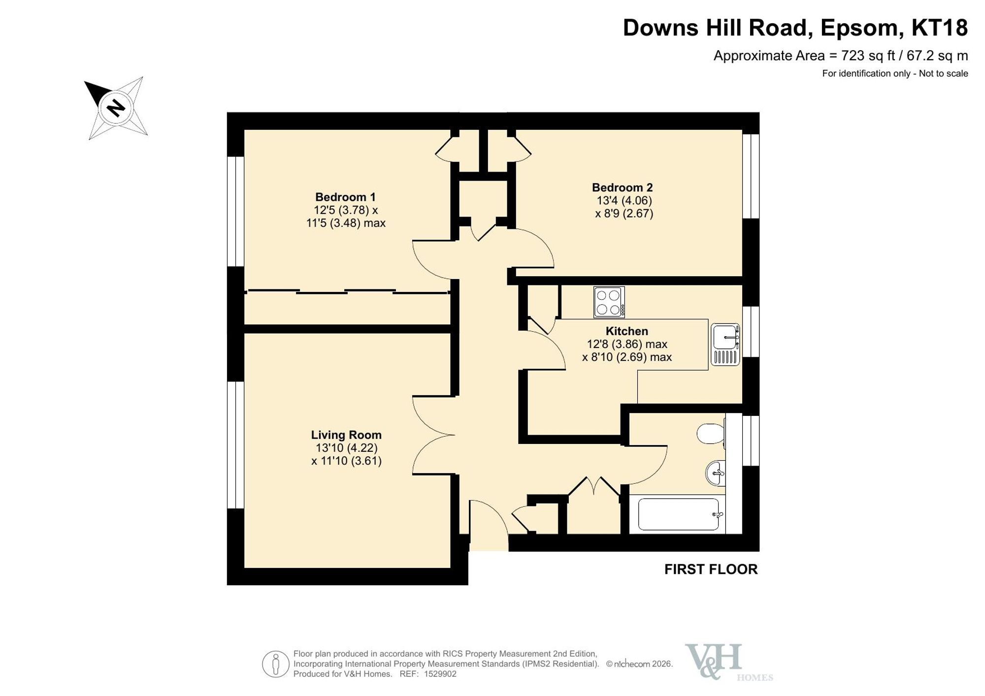 59 Briavels Court Downs Hill Road, Epsom floorplan