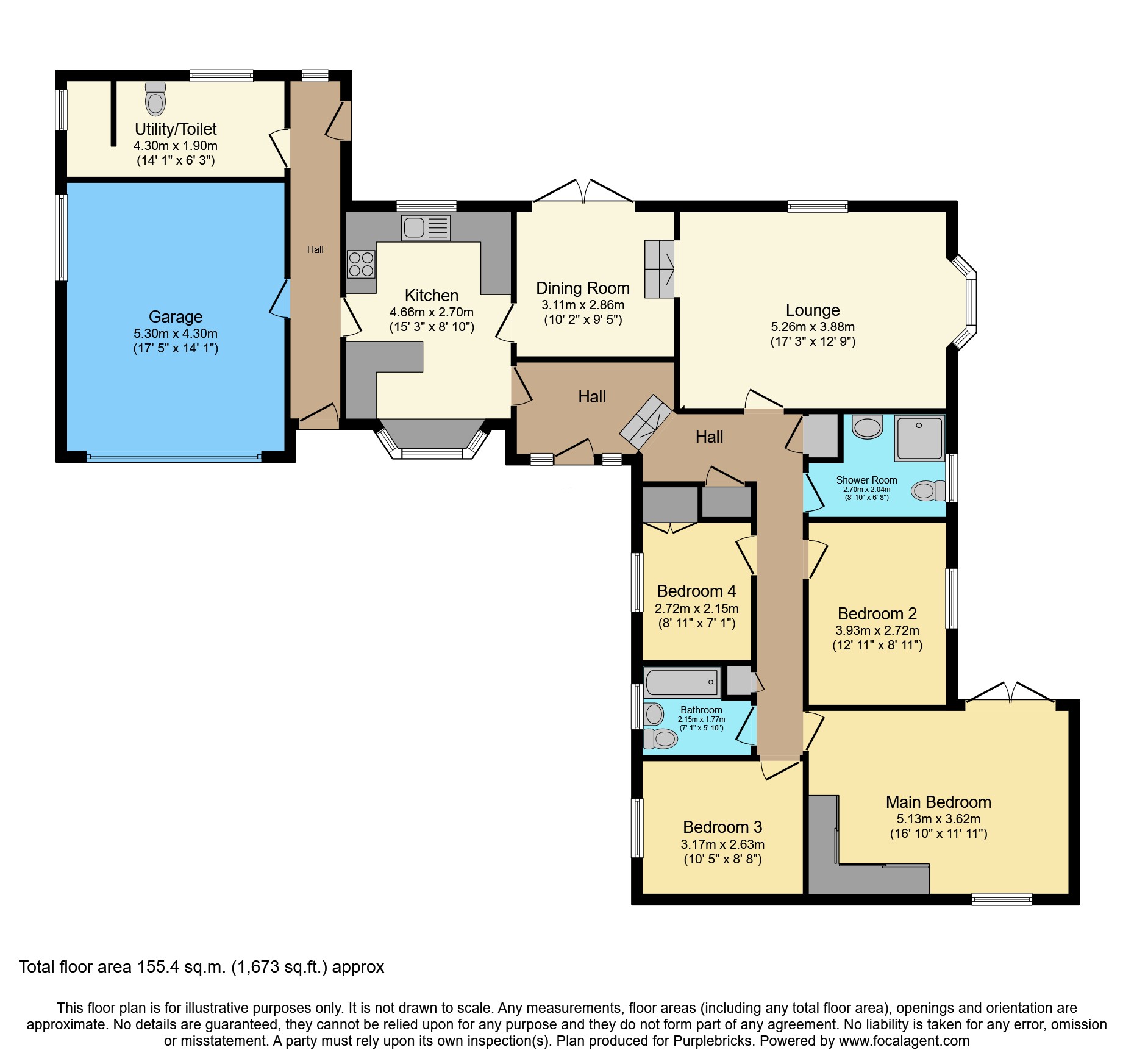 16, Exmoor Close, North Hykeham, Lincoln floorplan