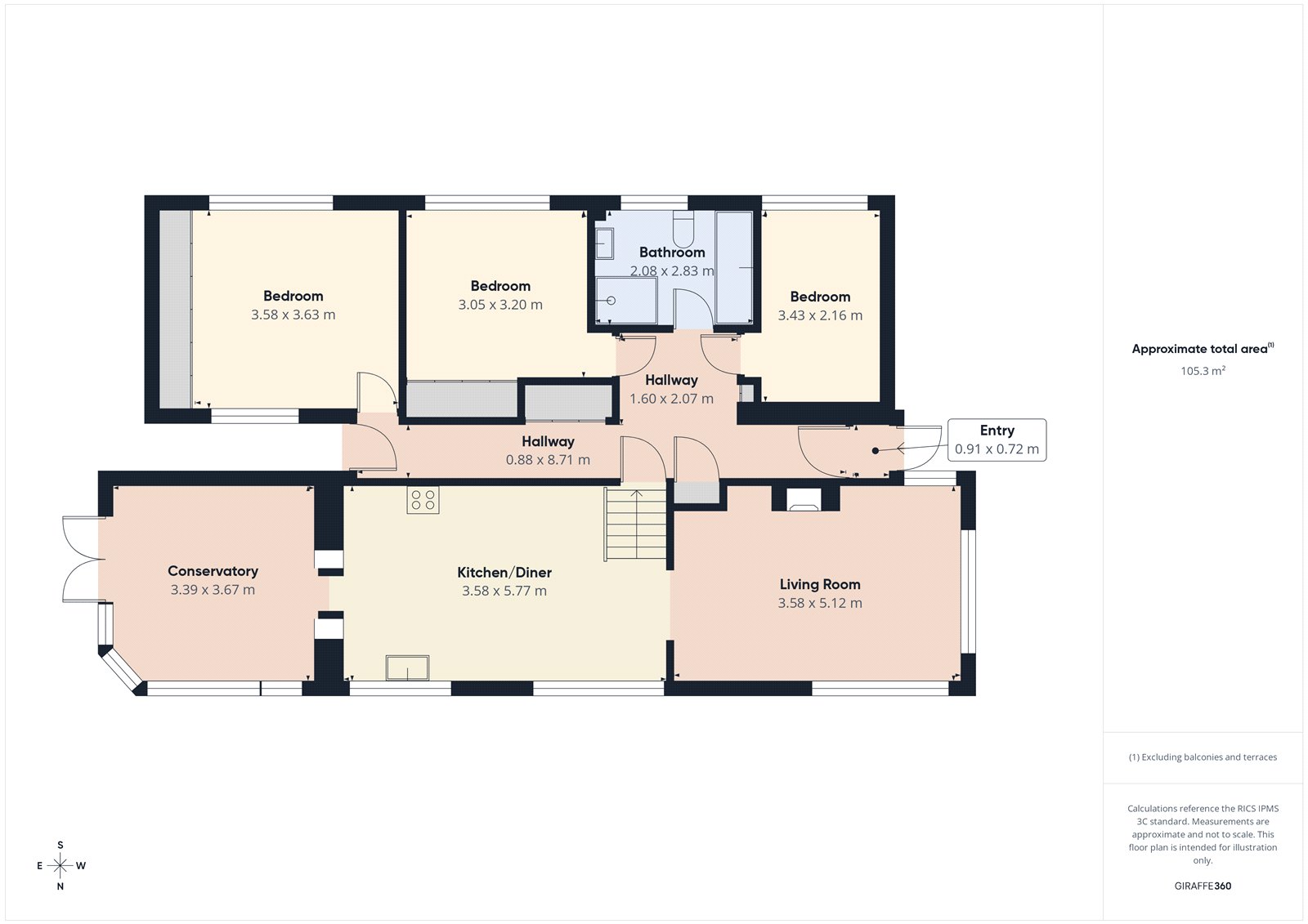 5, Rock Close, Bristol floorplan