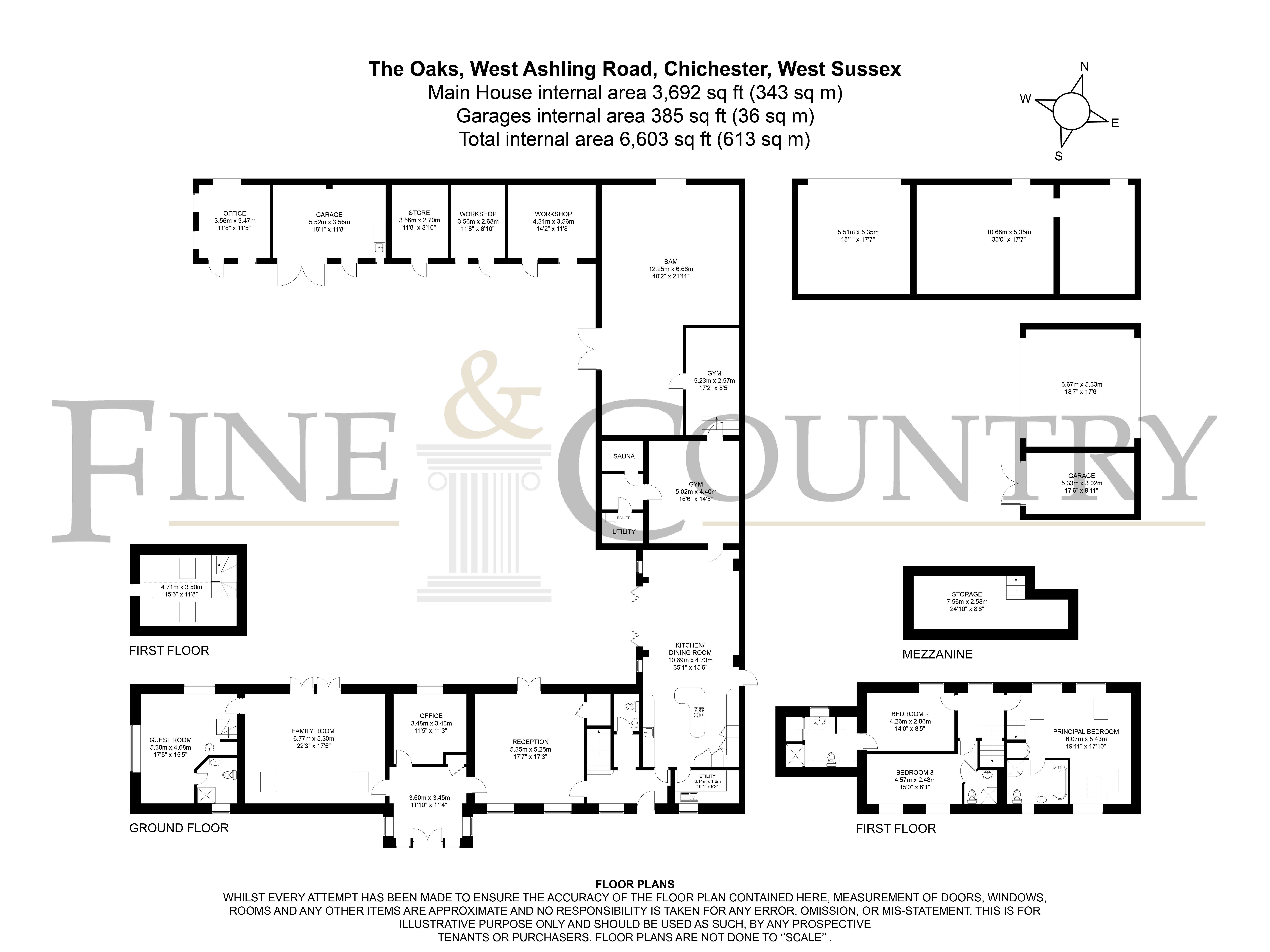 The Oaks, West Ashling Road, Chichester floorplan