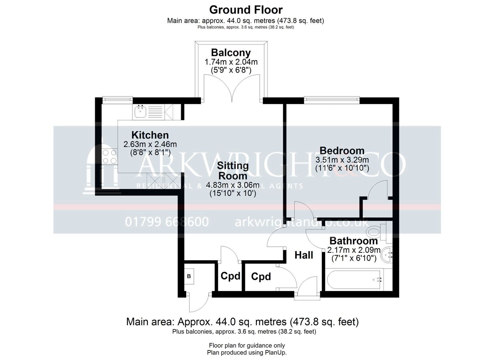 13, Water Tower Place, Saffron Walden floorplan