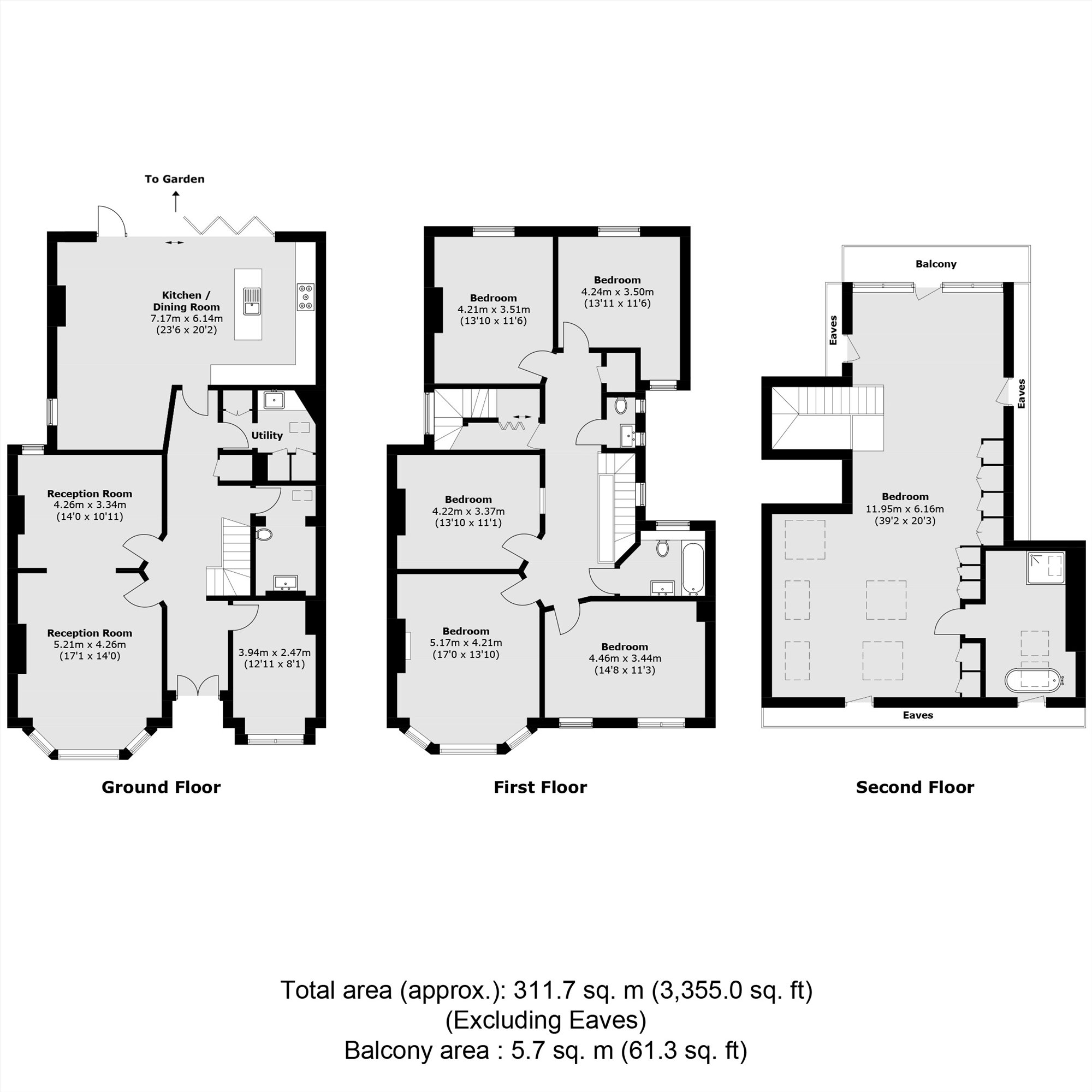 30, Granville Gardens, London floorplan
