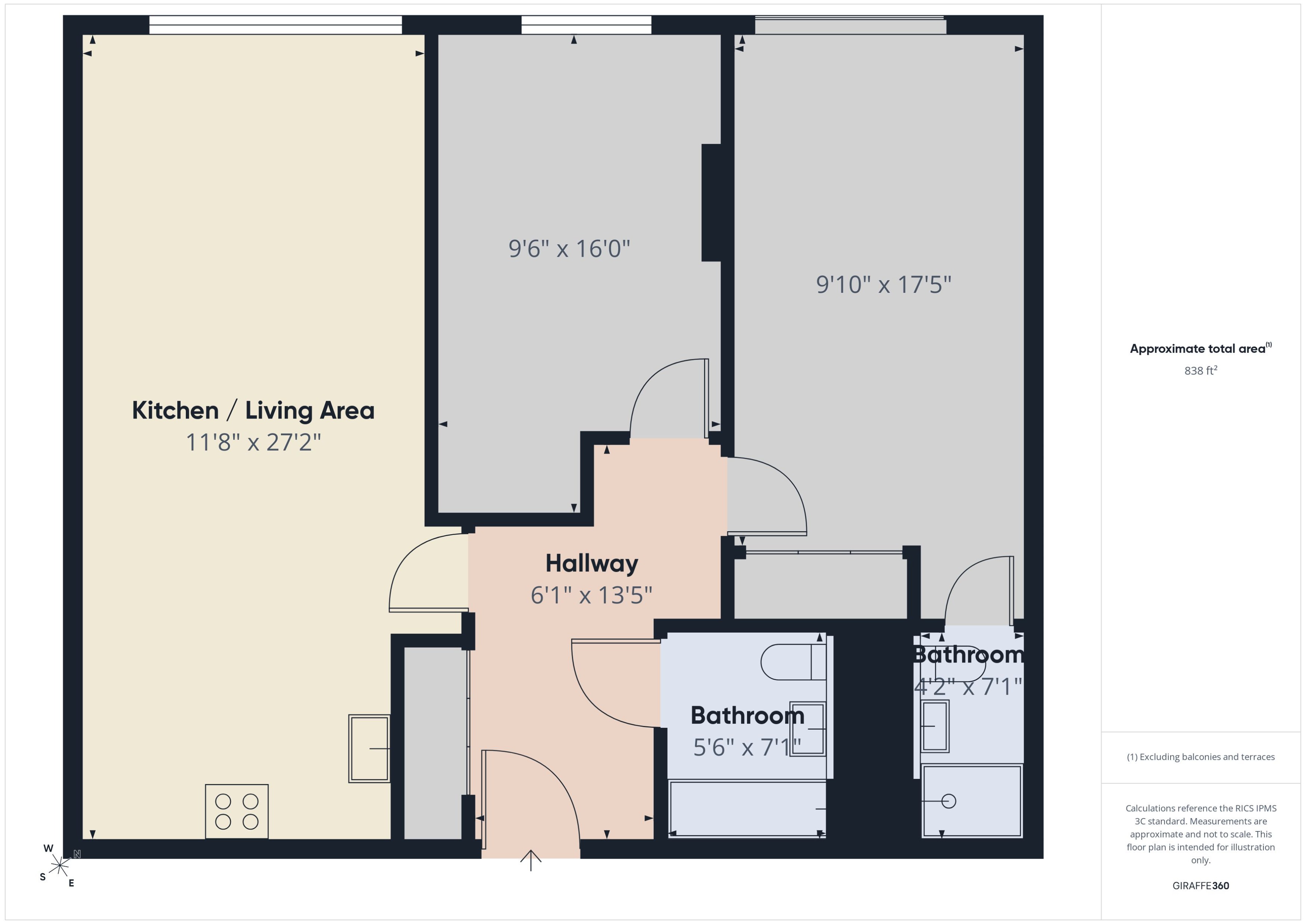 16, 34, Ryland Street, Birmingham floorplan