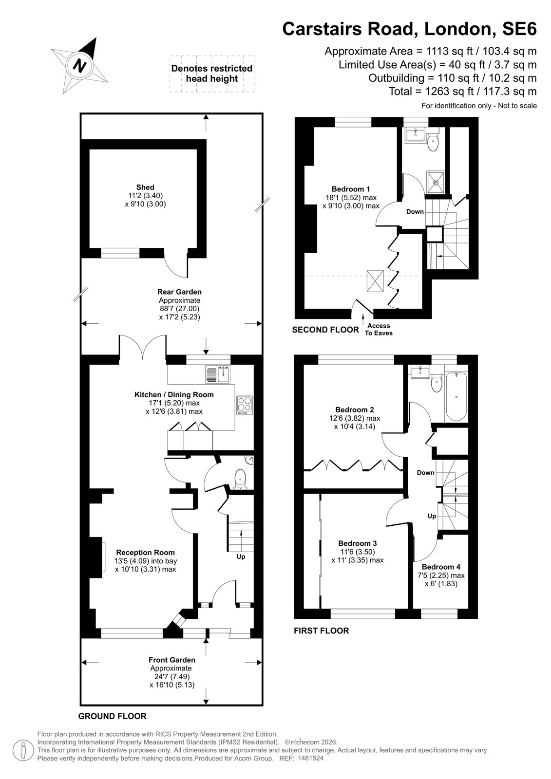 43, Carstairs Road, London floorplan