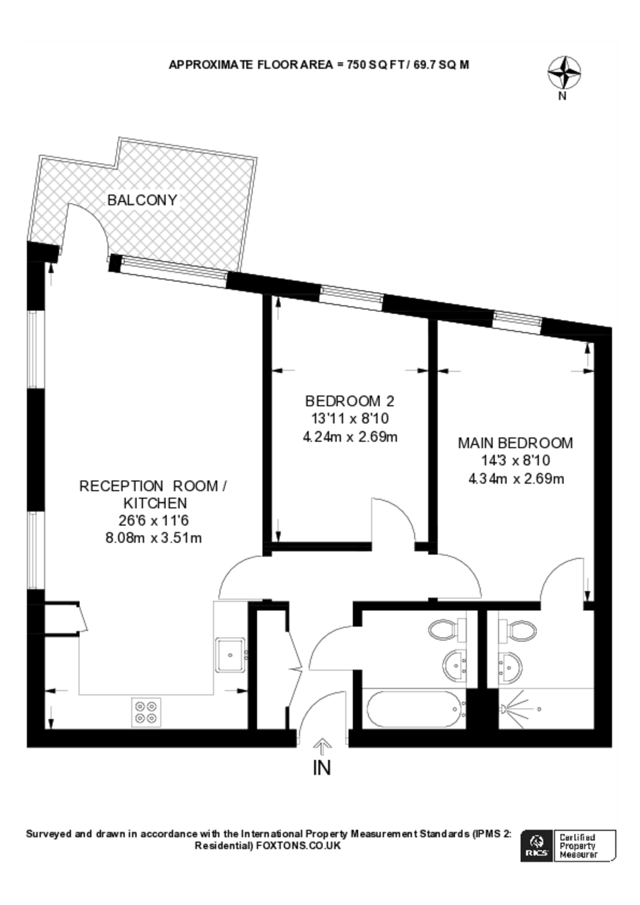 White Horse Lane, Stepney floorplan
