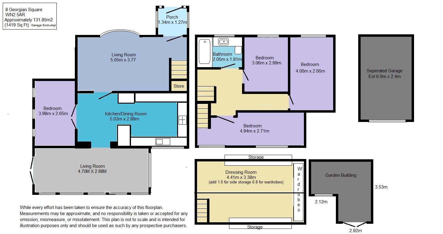 8, Georgian Square, Platt Bridge floorplan