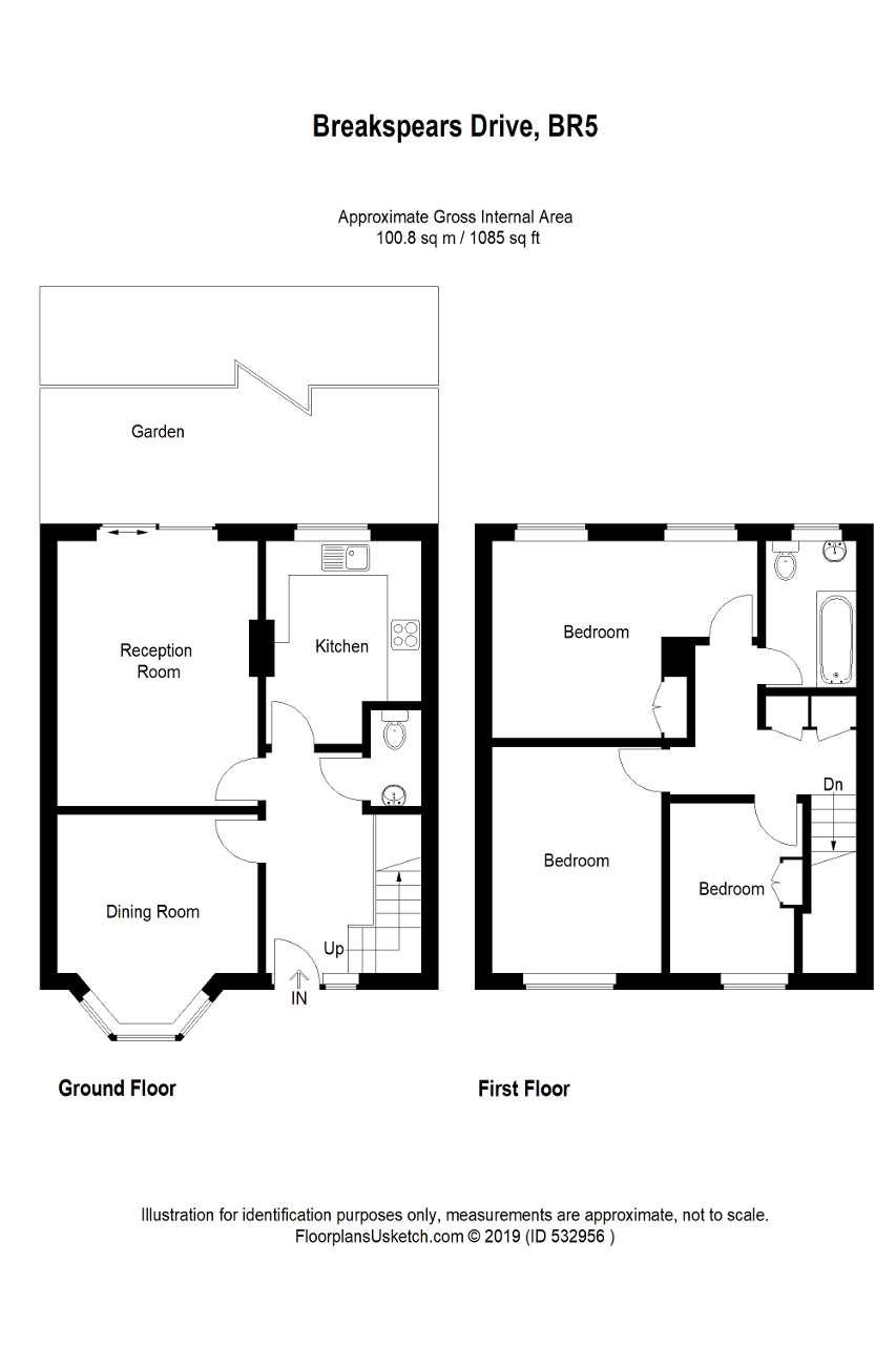 3 Bedrooms Terraced house for sale in Breakspears Drive, Orpington, Kent BR5