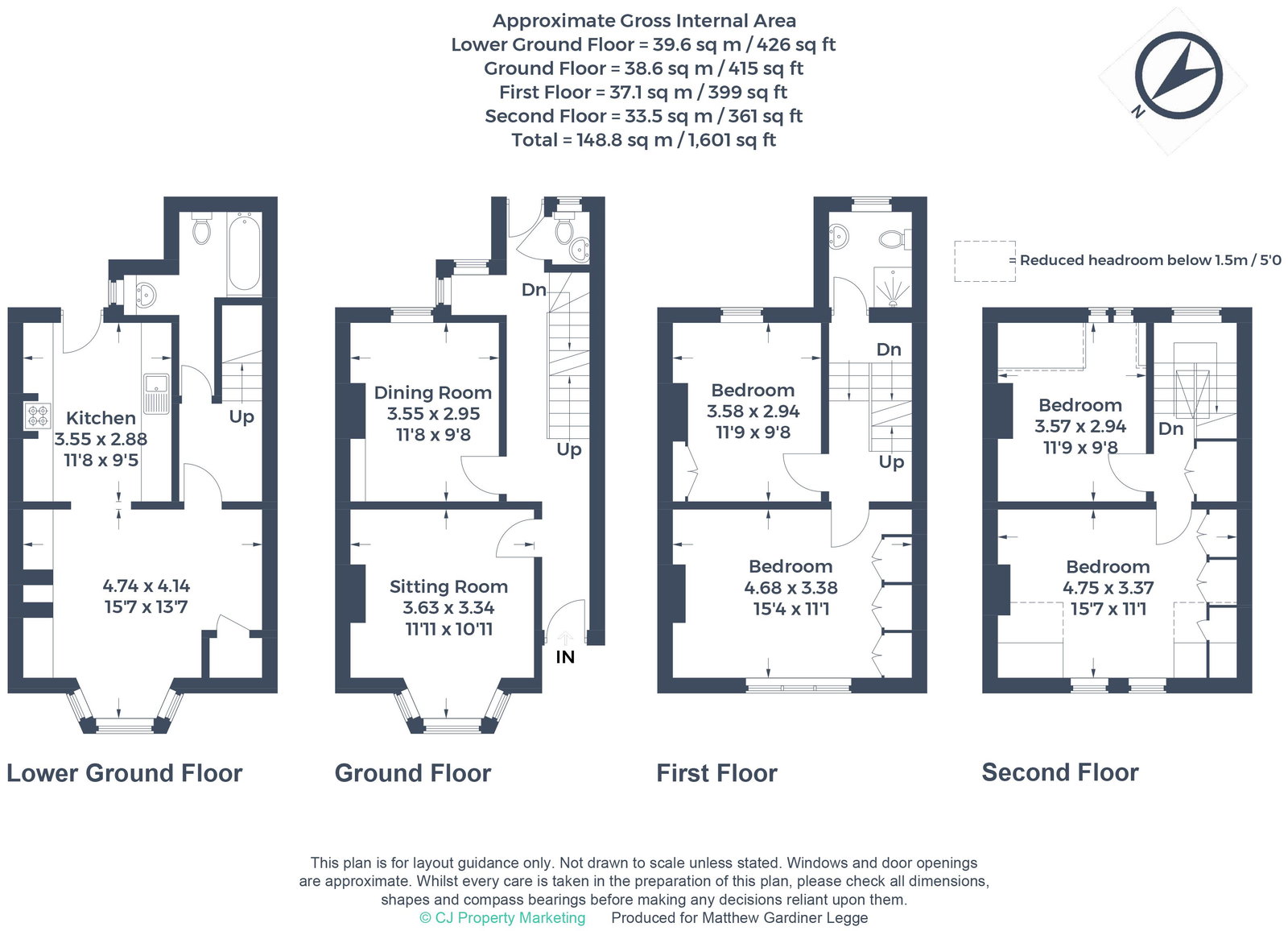 48, Southmoor Road, Oxford floorplan