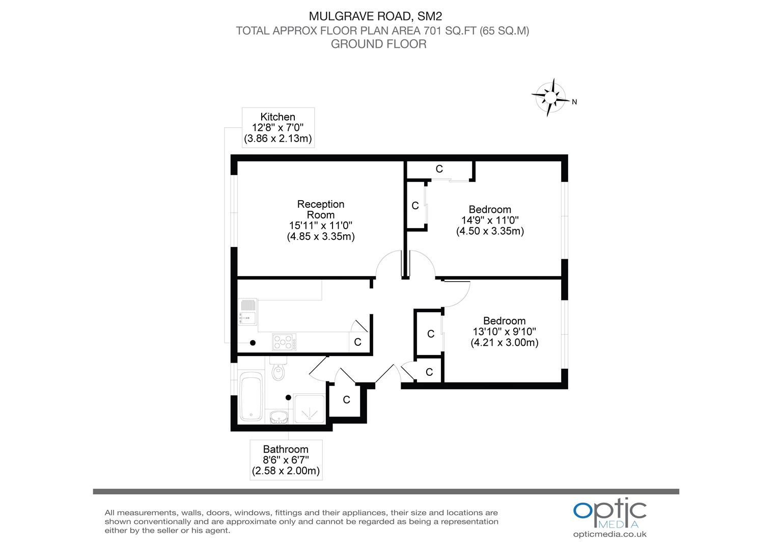 Mulgrave Road, Sutton SM2, 2 bedroom flat for sale 61625121