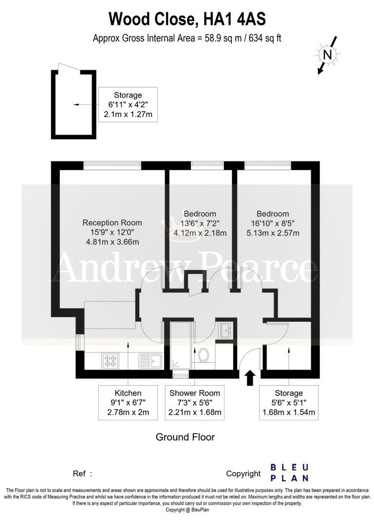 11 Wood Close, Harrow, Middlesex floorplan
