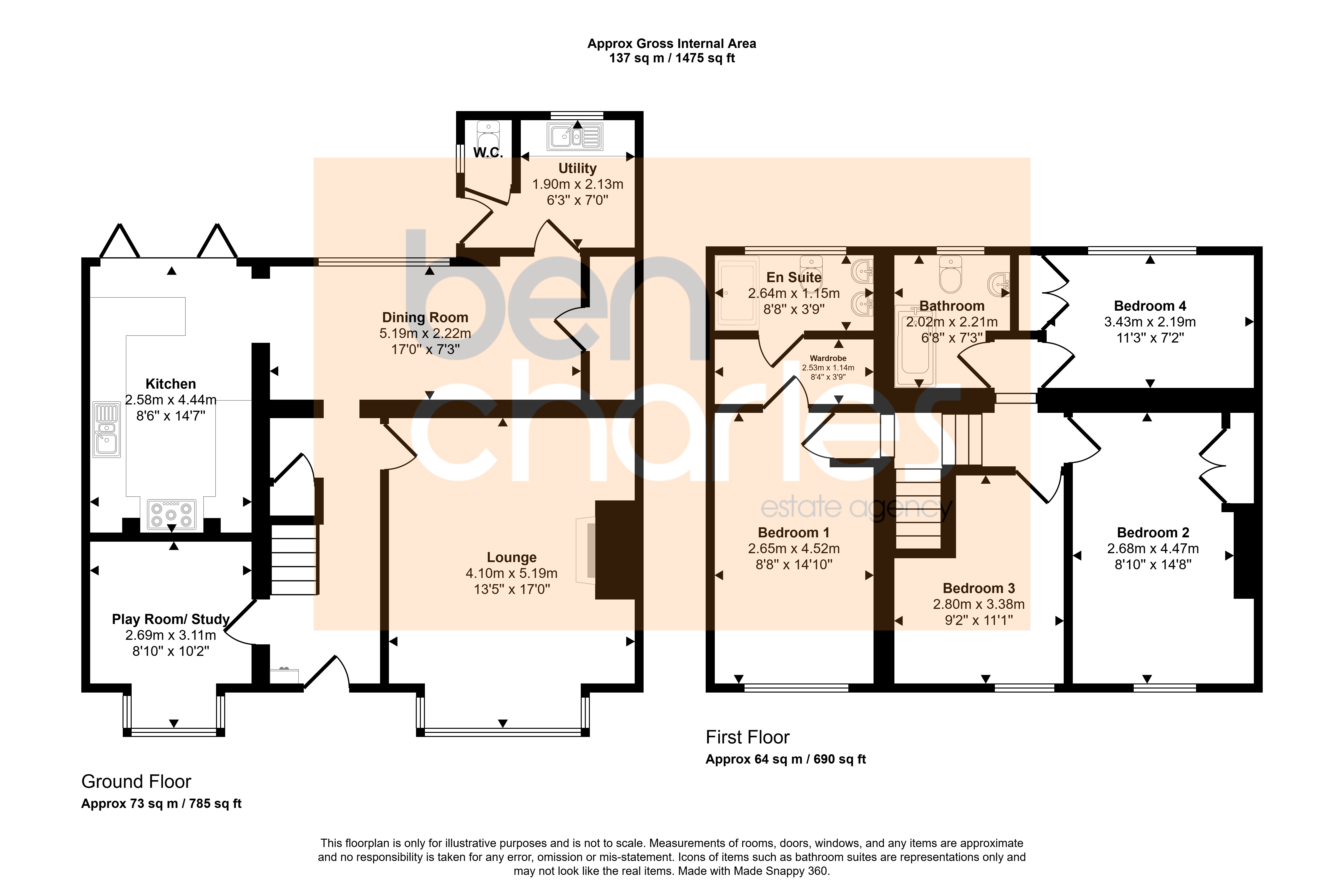 3, Dene Villas, Durham floorplan