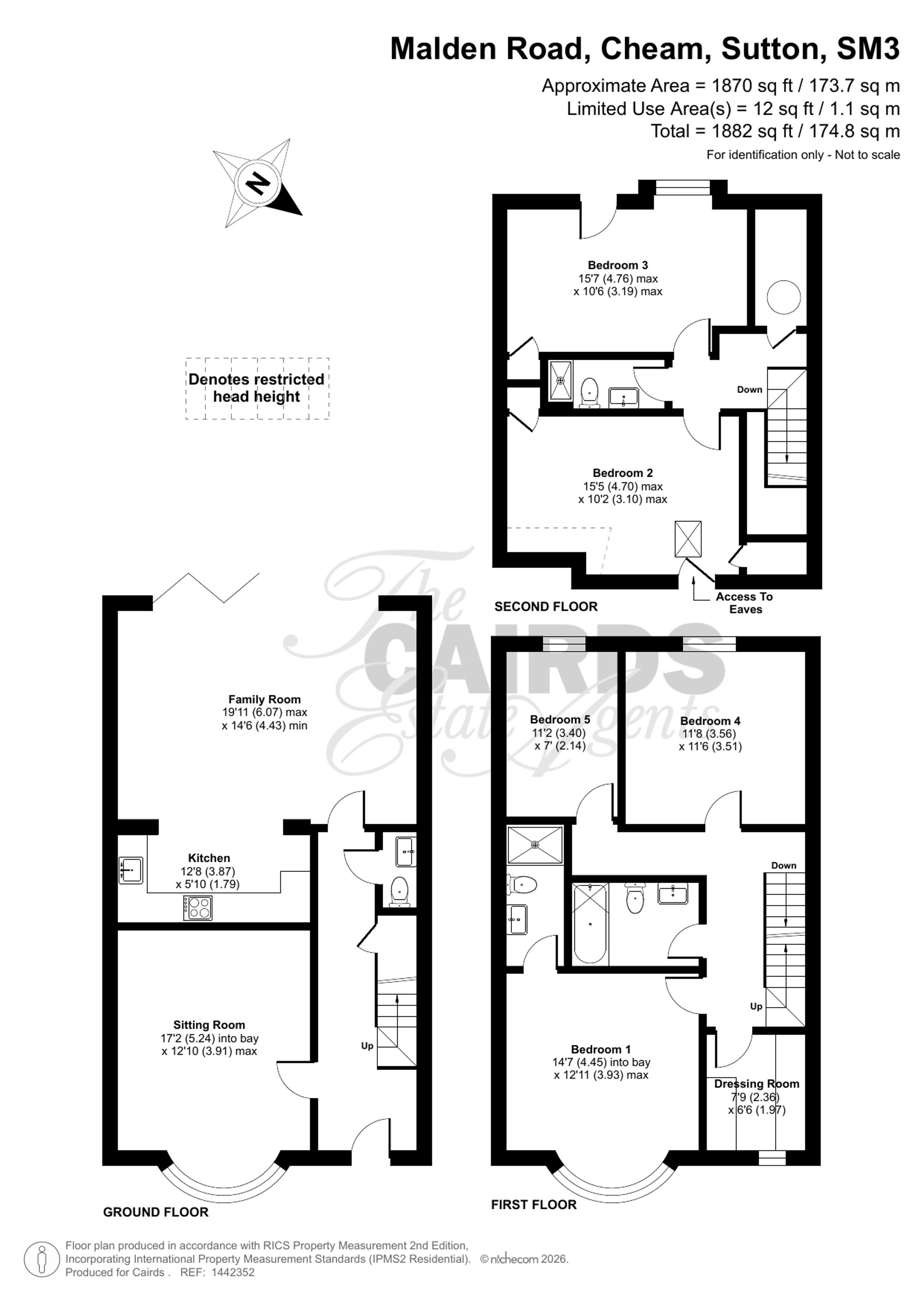 123 Malden Road, Sutton floorplan