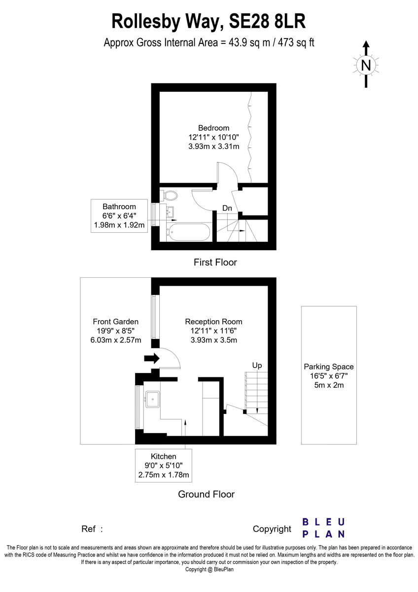 68, Rollesby Way, London floorplan