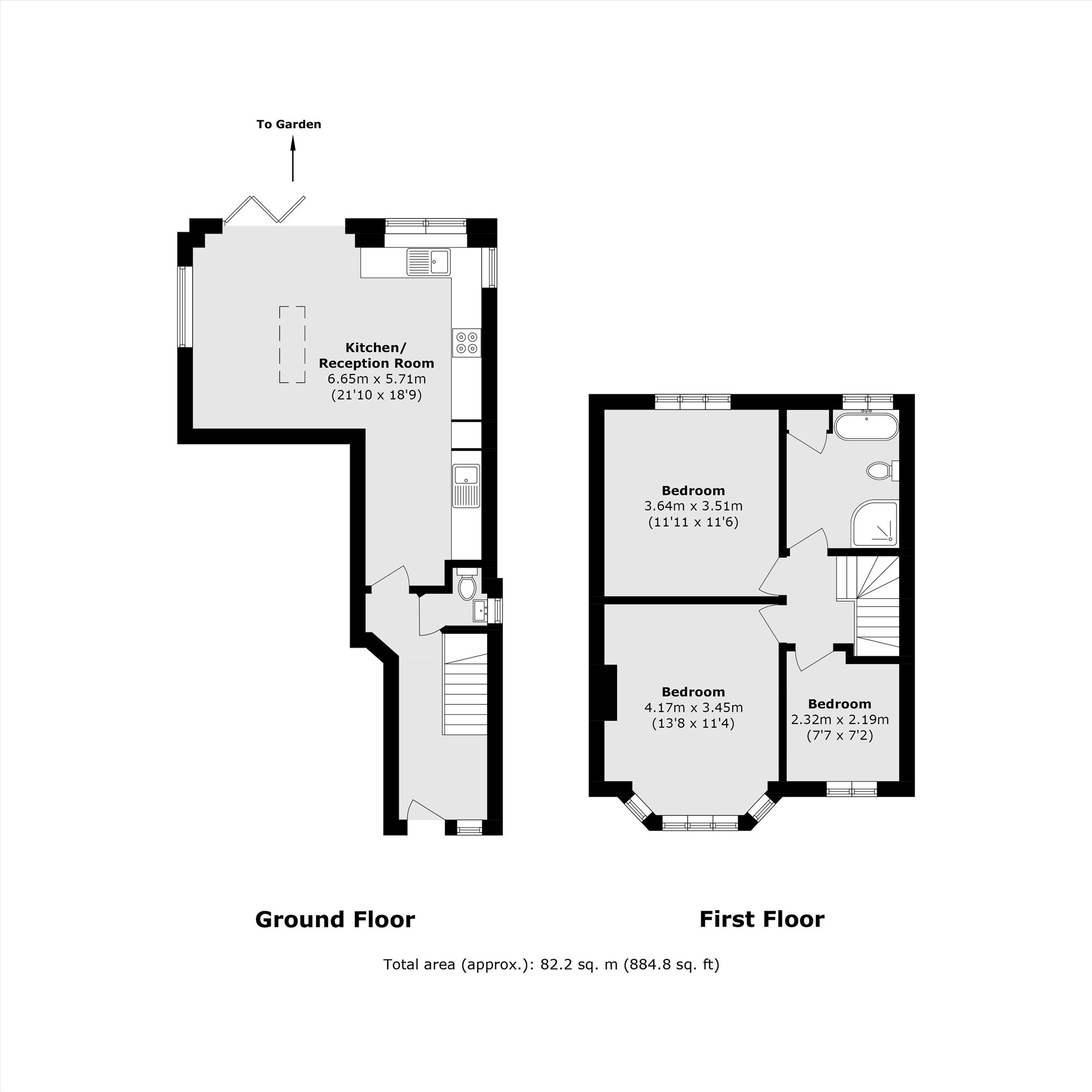 148, Studland Road, London floorplan