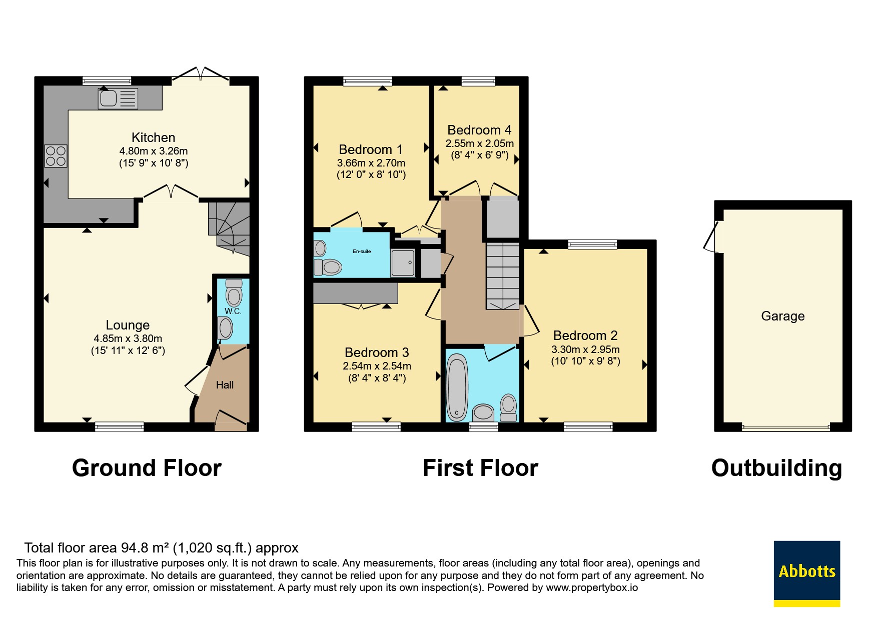 100, Burghley Way, Essex floorplan