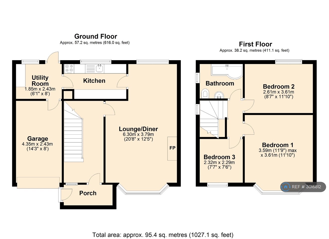 Bellister Grove Fenham, Newcastle Upon Tyne floorplan