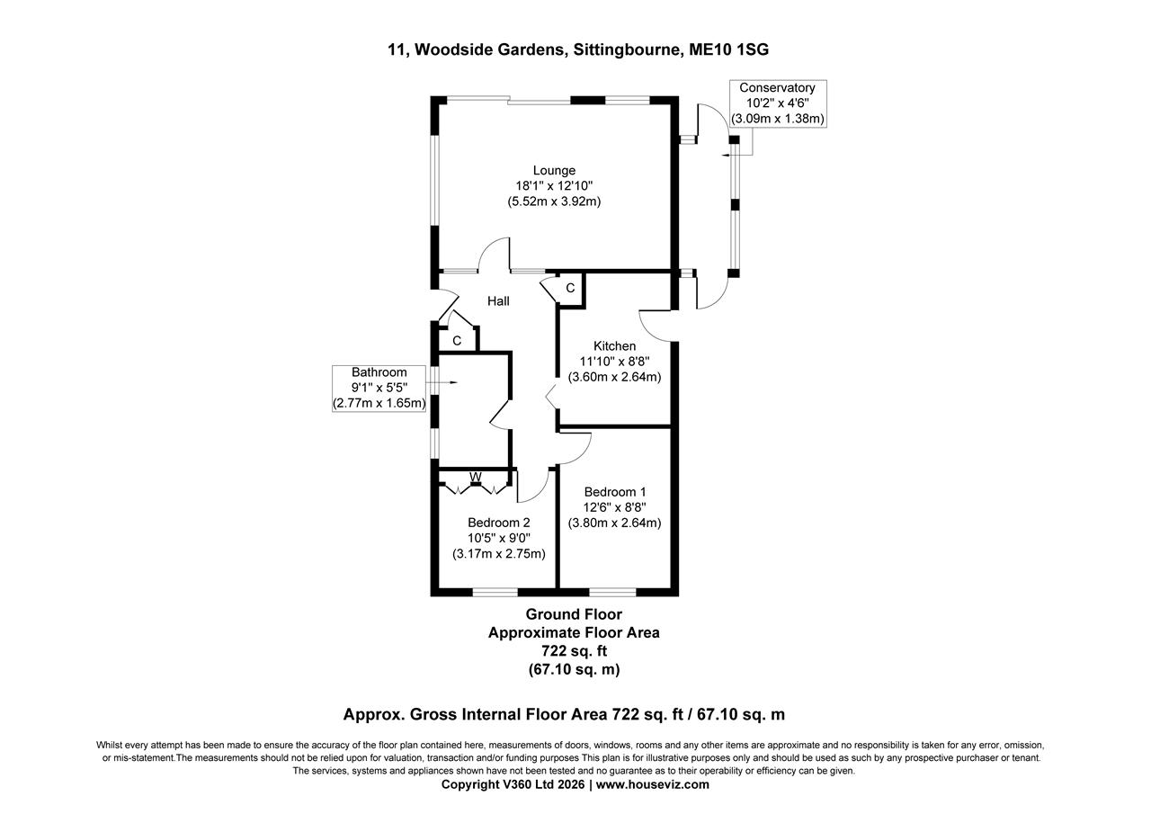11, Woodside Gardens, Sittingbourne floorplan