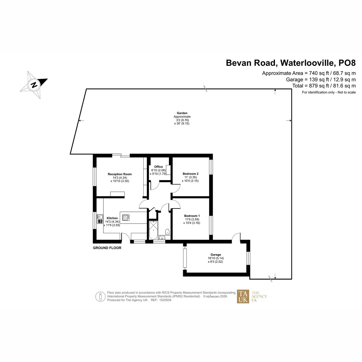 1, Bevan Road, Waterlooville floorplan