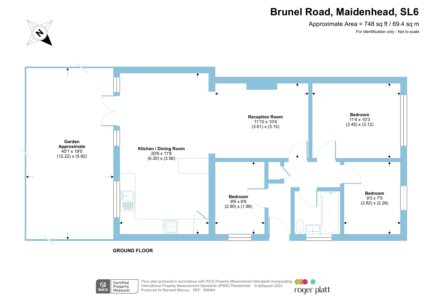 Brunel Road, Maidenhead SL6, 3 bedroom for sale 64509314