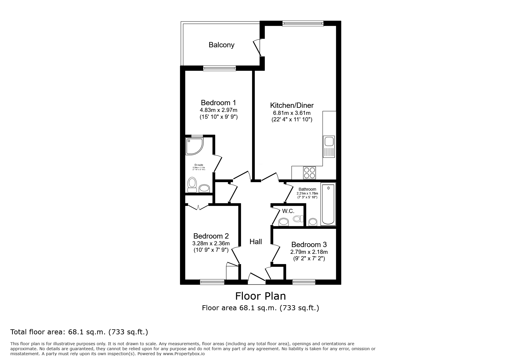 54, Channings, 215, Kingsway, East Sussex floorplan