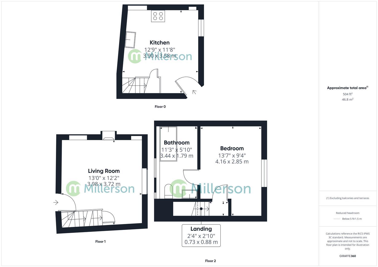 Mermaids Cove, 9, Quay Street, St. Ives floorplan