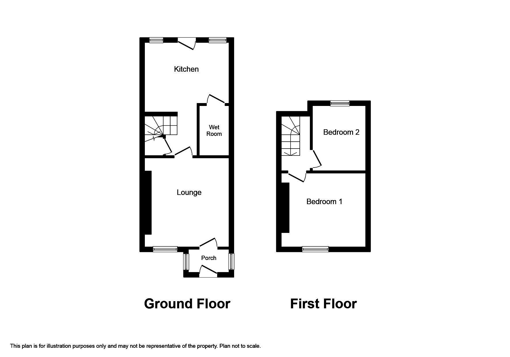 2 Bedrooms Terraced house for sale in Main Road, Ffynnongroyw, Holywell CH8