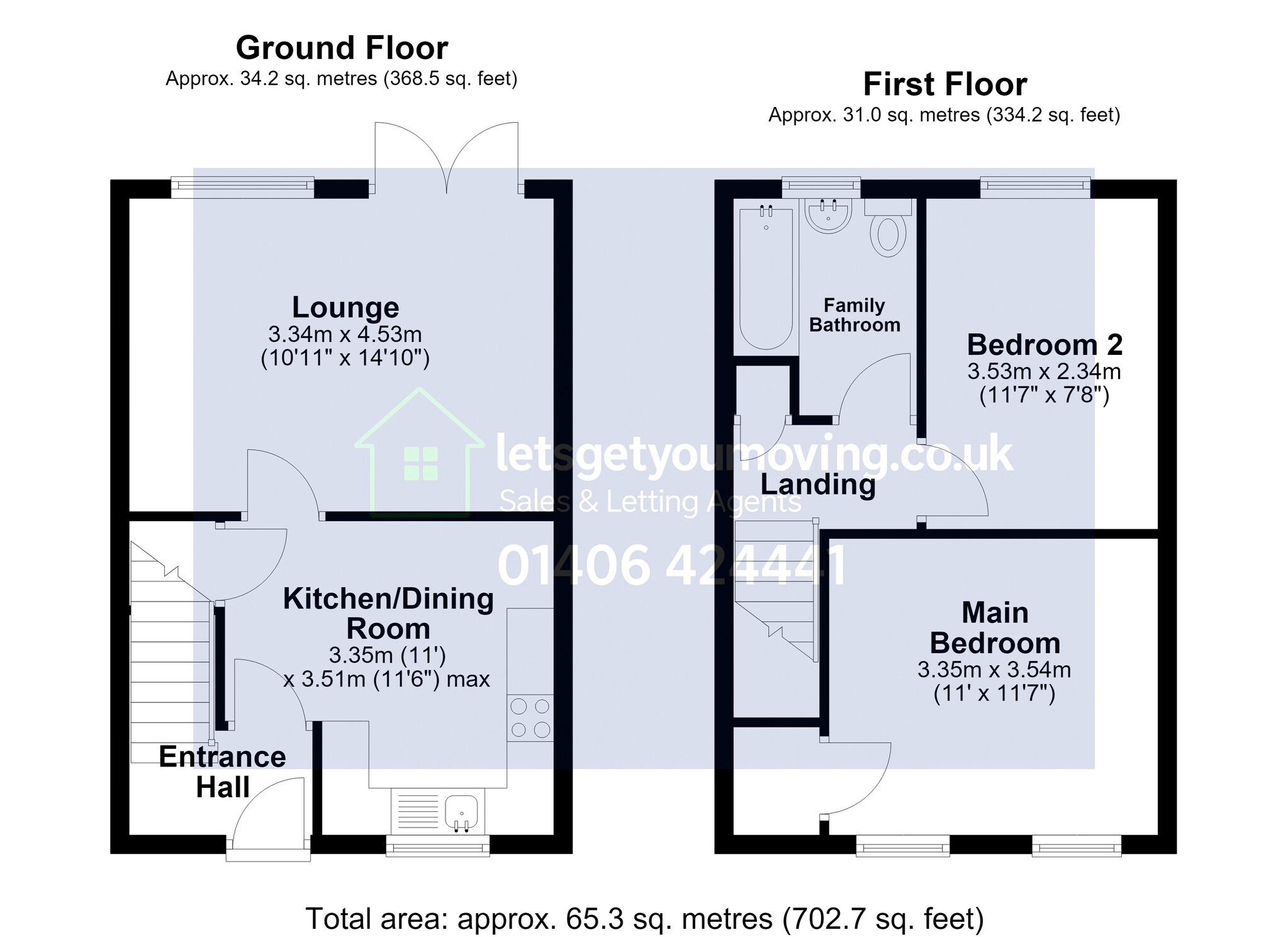 17 The Hollies, Holbeach floorplan