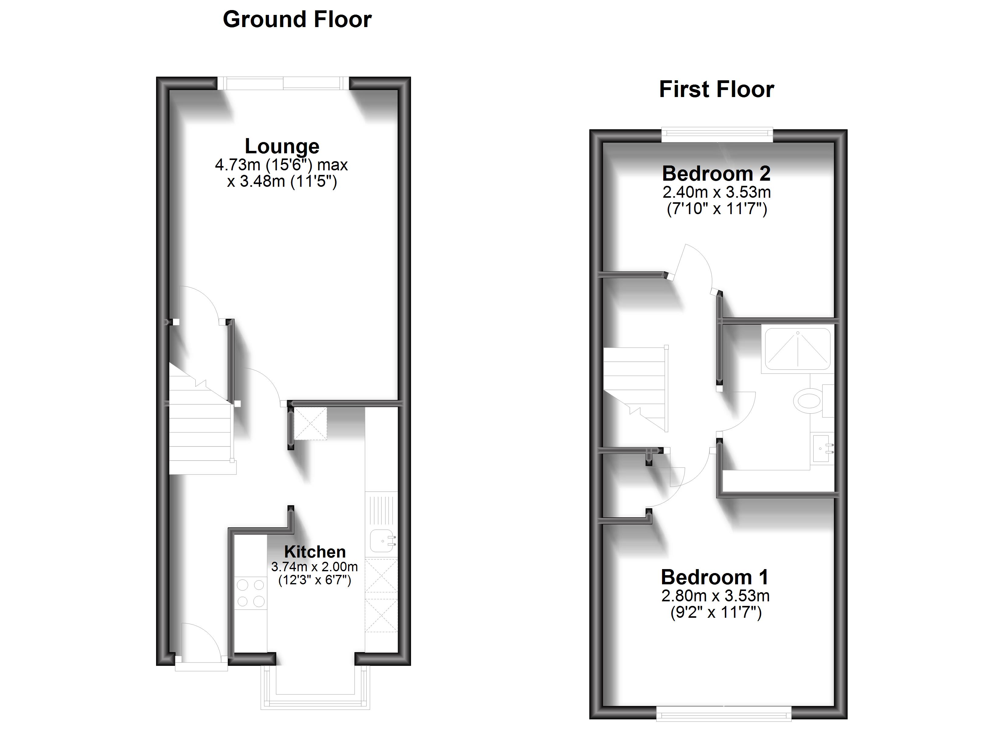Aveling Close, Purley floorplan