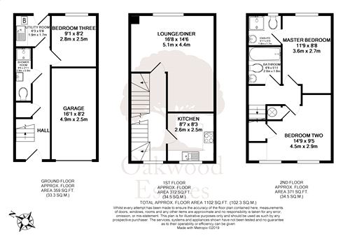 3 Bedrooms Town house for sale in Crispin Way, Uxbridge, Middlesex UB8