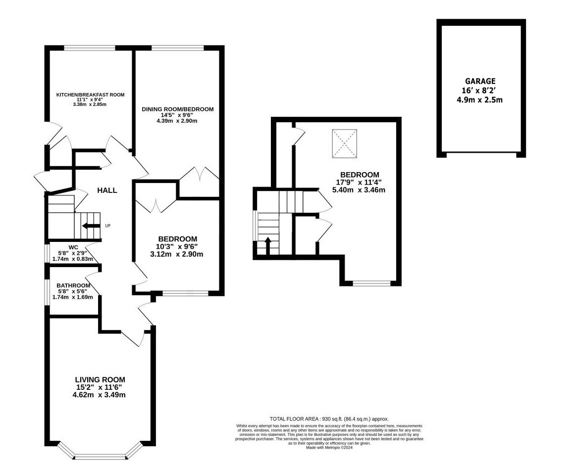 132, Gore Road, New Milton floorplan
