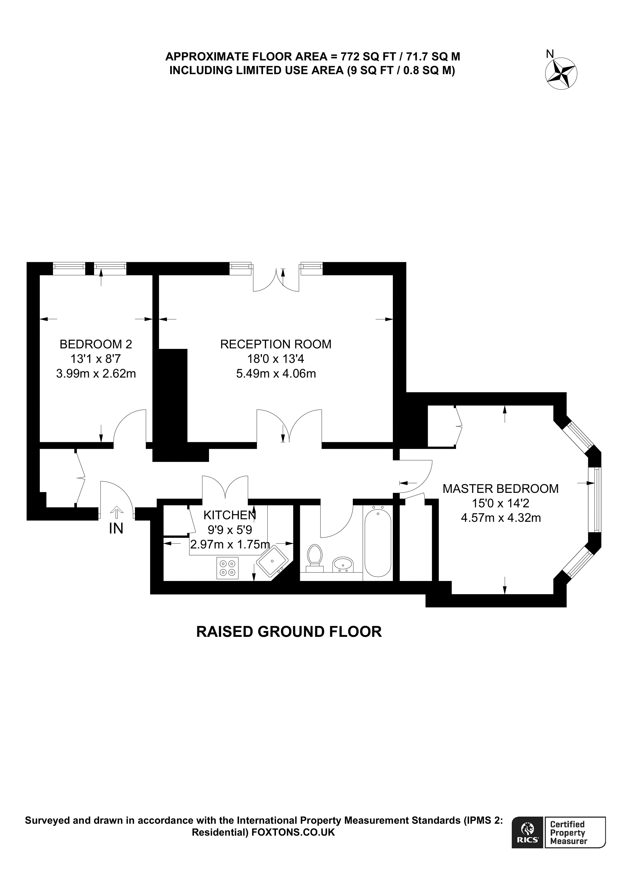 Westfield Lodge, Hampstead, London NW3, 2 bedroom flat for sale