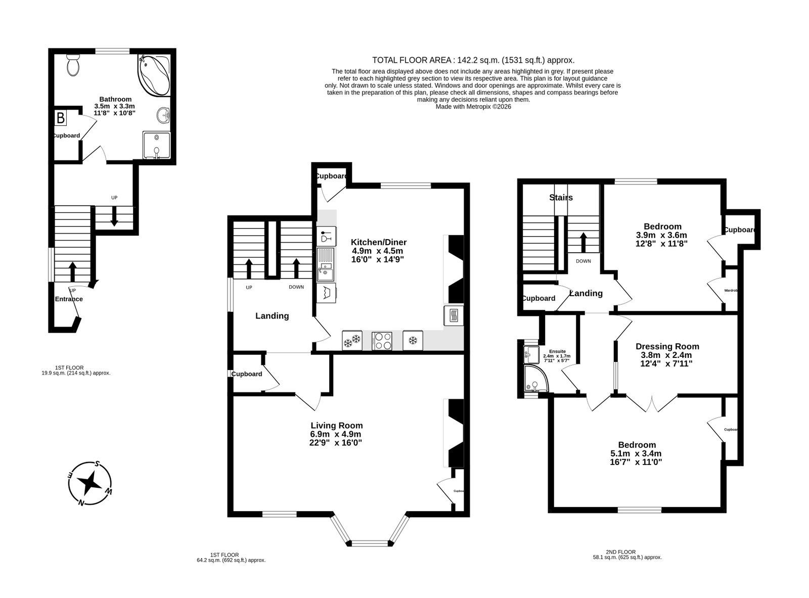 1a Chartham Terrace, St. Augustines Road, Ramsgate floorplan