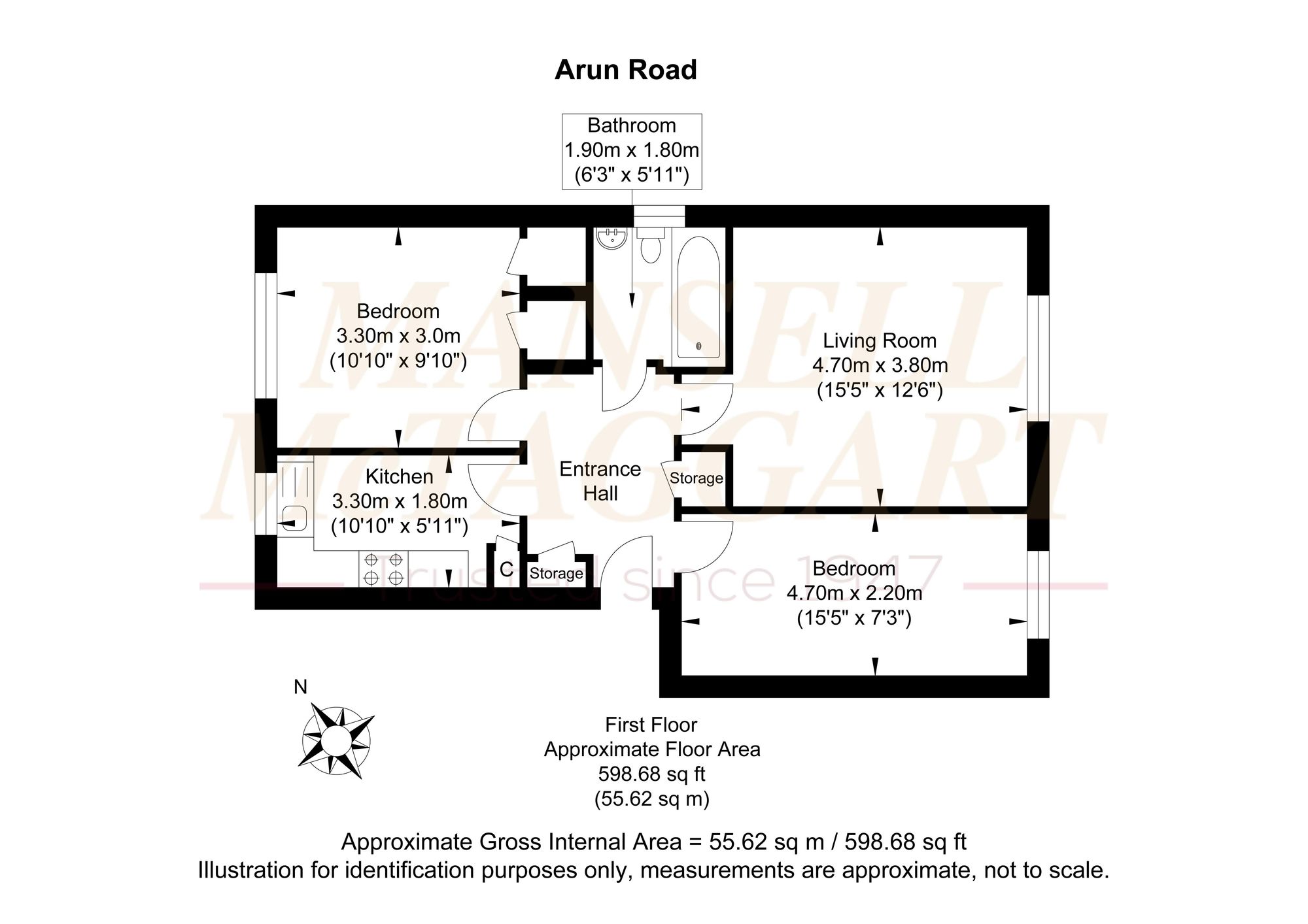 45, Arun Road, Billingshurst floorplan