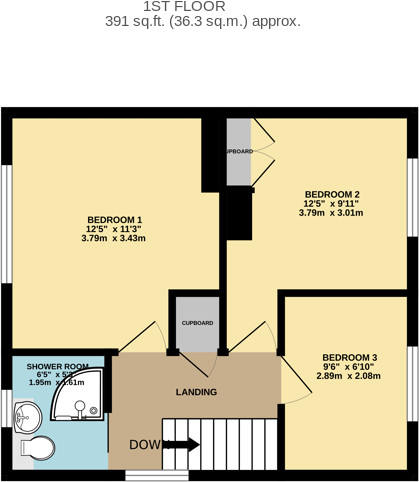 18, Queensway, Barnsley floorplan
