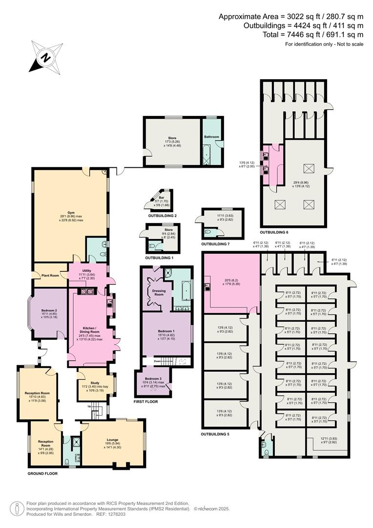 Appletrees & Three Bridges Farm,, Gambles Lane, Ripley floorplan