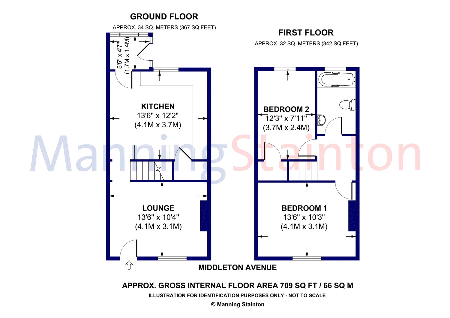 16, Middleton Avenue, Leeds floorplan