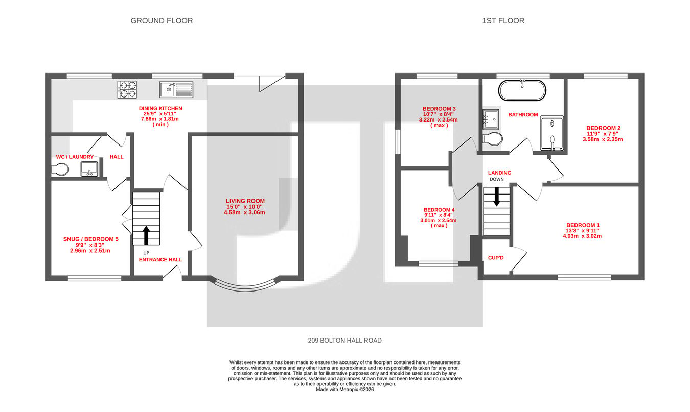 209, Bolton Hall Road, Bradford floorplan