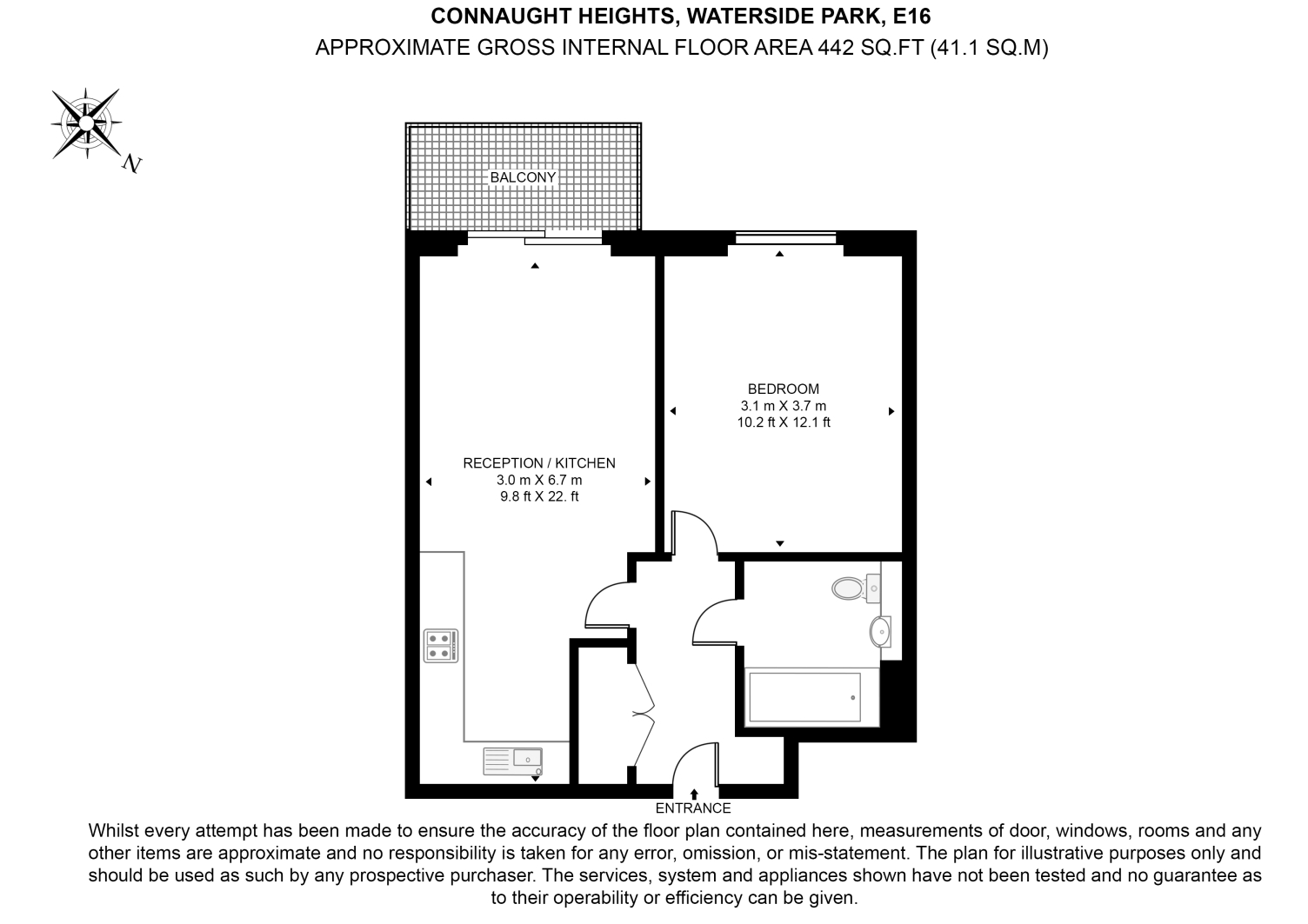 Agnes George Walk, London floorplan