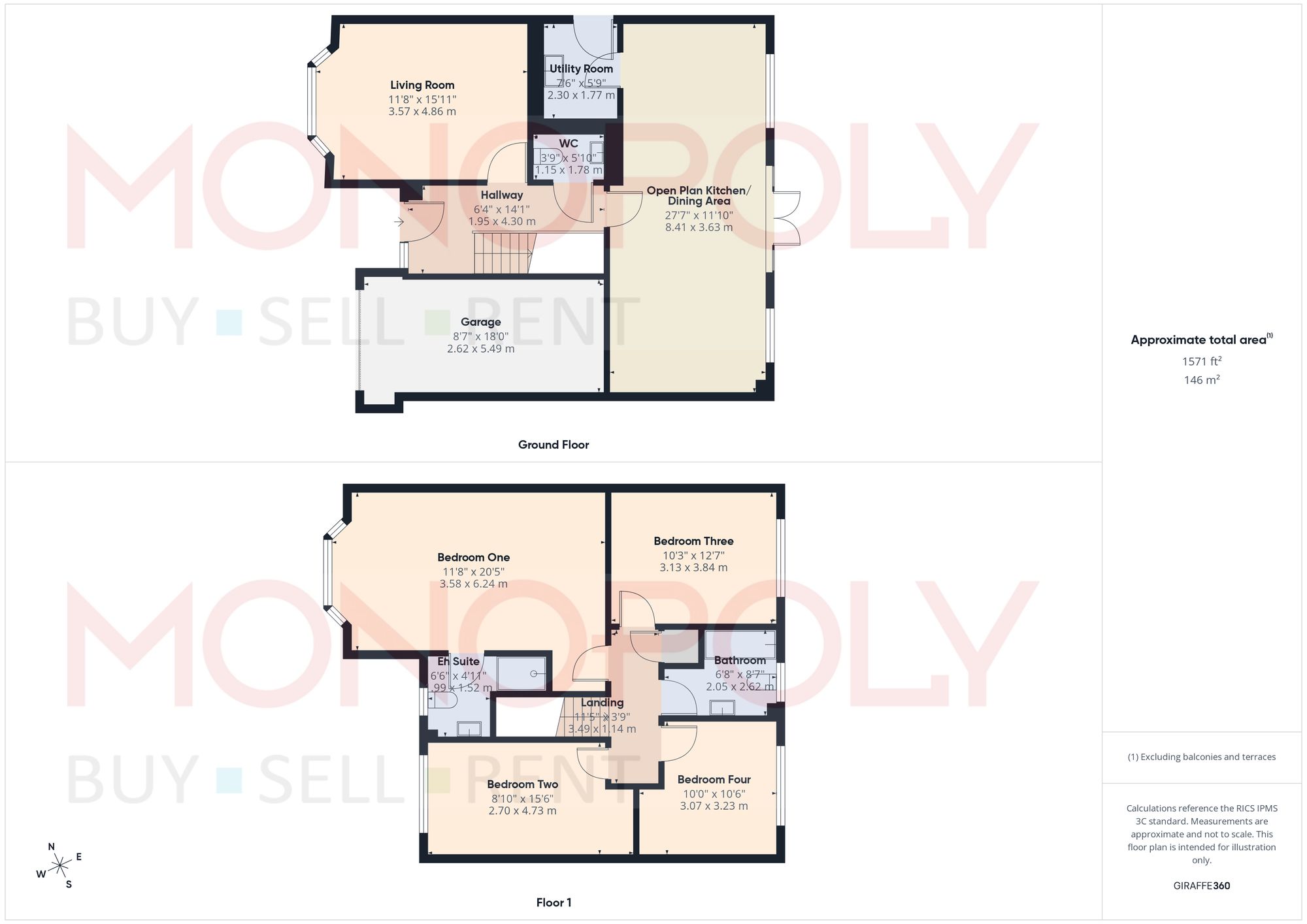 48 Cae Onnen, Wrexham floorplan