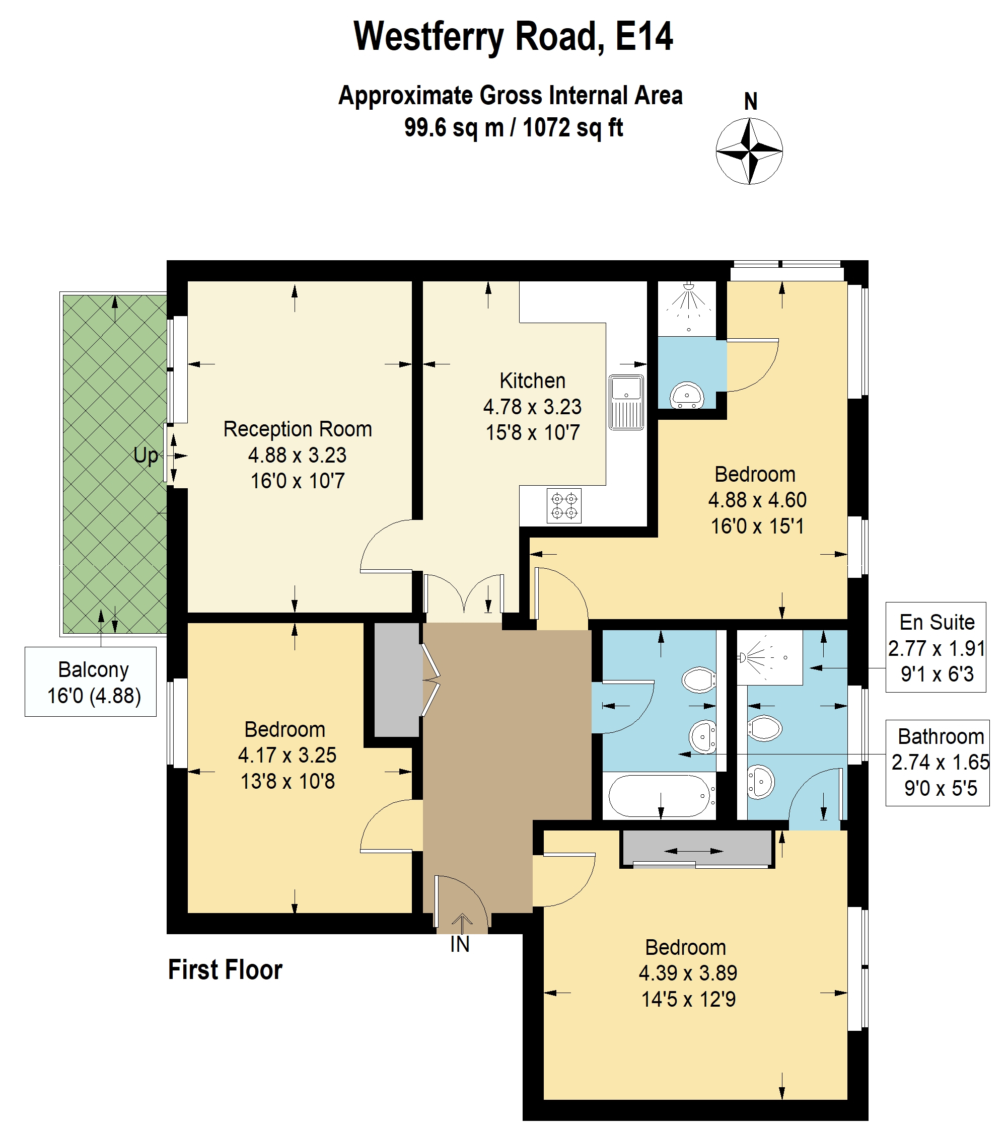 3 Bedrooms Flat to rent in Ocean Wharf, 60 Westferry Road, London E14